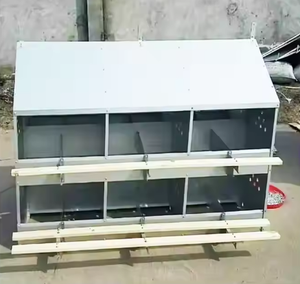 New Boost thương hiệu 24 lỗ gà Coop trứng đẻ hộp làm tổ nhúng nóng thép mạ kẽm 1 năm bảo hành 96-100 Gà Công suất - Product Image 1