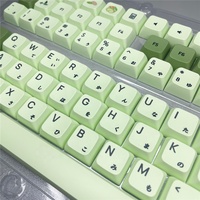Keycaps de sublimation PBT Matcha Thaïlandais/Arabe/Coréen/Russe/Japonais Profil XDA pour clavier mécanique 61/87/104/108