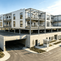 Bâtiments en structure acier préfabriqués sur mesure, appartements modernes de luxe en structure acier