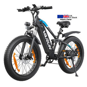 Bicicleta Eléctrica de Montaña con Llantas Gruesas de 26 Pulgadas, 750W, Doble Suspensión, Cuadro de Aluminio, Disponible en el Reino Unido, Entrega Rápida - Product Image 1