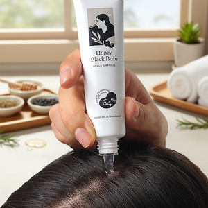 Ampolla orgánica del cuero cabelludo de frijol negro de miel para aliviar la pérdida de cabello y Nutrición del cuero cabelludo - Product Image 3