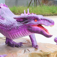 Grand Mythologie Magique Europe Culture Monde Démon Dragon Animatronique Magique Créature Légendaire Sculpture