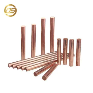 Pure Copper 16mm 99.9 Pure Copper 5mm 8mm 15mm 30mm Large Diameter Copper Chrominum Earth Round Rod Products For Sale