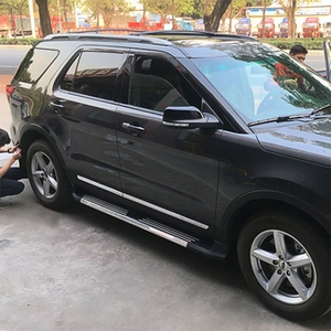JOESHIER High Quality Aluminum Alloy Protection Off-Road Luxury Full Set Side <b>Steps</b> Running Board for FORD EXPLORER 2015-2021 - Product Image 3