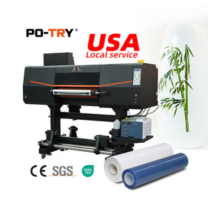 Impresora UV DTF <span class=keywords><strong>POTRY</strong></span> Nueva de 24 Pulgadas I3200 con 3 Cabezales de Impresión 2 en 1 Todo en Uno con Tinta UV y Laminadora para Impresión de Adhesivos de Cristal - Product Image 6