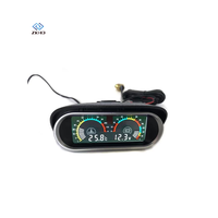 Pengukur tegangan mobil, Voltmeter suhu air otomatis untuk semua Universal 12V 24V mobil perahu kapal 2 in 1