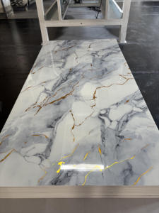 Nouvelle plaque en marbre UV plaqué or 2026, résistante à l'usure et imperméable, utilisable dans les salles <span class=keywords><strong>de</strong></span> <span class=keywords><strong>bain</strong></span> et les salons. - Product Image 5