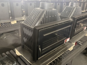 <span class=keywords><strong>Cheminée</strong></span> à bois moderne en fonte avec grande porte en verre <span class=keywords><strong>pour</strong></span> le chauffage <span class=keywords><strong>de</strong></span> la maison - Product Image 3