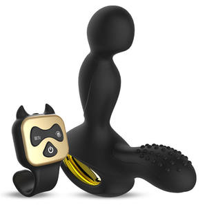Beheizter Silikon vibrator Fernbedienung Butt Plug Prostata-Massage gerät G-Punkt Vibrator 5 Geschwindigkeiten Anal rotierend - Product Image 4
