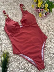 Women's Coral Deep V One Piece Swimsuit Quick Dry designer swimsuit luxury custom logo swimsuit one piece women swim suit - Product Image 6