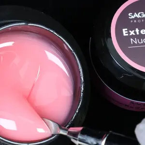 Benutzer definiertes Logo Nagel klar rosa Hartgel verlängerung Nagel Builder UV-Gel politur für Nägel Privates Logo