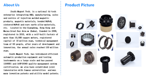 Venta al por mayor 45 plástico magnético 25 alto 8 polos ferrita imán unido anillo OEM alternador Rotor inyección soldadura procesamiento - Product Image 6