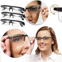 Lunettes réglables avec champ de vision à molette, lunettes réglables pour la vision de près et de loin, unisexe (1 paire)
