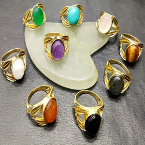 imitation Bohemia Brass Rings Gold Plated UNISEX jewelry wholesale factory price - Product Image 1