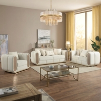 Canapé d'angle moderne et confortable en tissu rembourré avec pieds en acier inoxydable, dossier carré, accoudoirs carrés et rembourrage en mousse pour salon