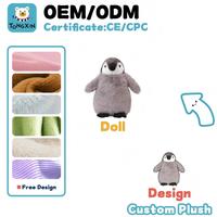 Peluche de Pingüino Gordo Personalizado en Oferta, Muñeco de Peluche de Animal Pequeño y Adorable, Juguetes de Peluche para Dormir, Juguetes de Peluche con Certificación CPC CE ODM OEM