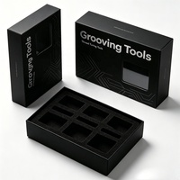 Boîtes cadeaux en carton rigide personnalisées de luxe avec couvercle et base, pour outils de tournage sur fil, vente en gros