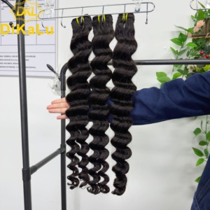 Extensions de Cheveux Brésiliens Remy Bruts 100% Vierges Non Traités, Cuticules Alignées, Double Trame Faite à la Machine, Ondulations Profondes Souples - Product Image 2