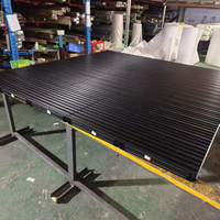 Système de panneaux de levage pliables en alliage d'aluminium pour porte de garage de style grille électrique, pour la sécurité d'entrée de villa moderne