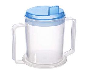 Tasse à eau à double poignée multifonctionnelle pour les patients âgés qui boivent et secouent les mains Prévention des déversements Thérapie de réadaptation Fourniture - Product Image 1