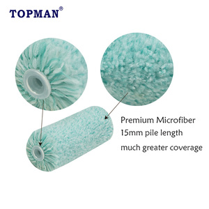 <span class=keywords><strong>Rodillo</strong></span> de Microfibra Premium de Pelo <span class=keywords><strong>Largo</strong></span> de 4 Pulgadas Topman Industrial con Menos Pelusas <span class=keywords><strong>para</strong></span> Pinturas y Lacas de Pared, Compatible con OEM - Product Image 6