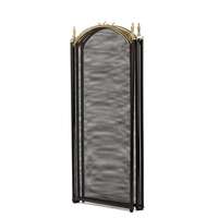 Écran de cheminée moderne en fil de fer à 4 panneaux, durable, pour foyer intérieur, protection contre les étincelles