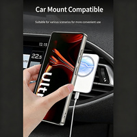 Étui de téléphone avec support magnétique pour Samsung S26 S25 S24 S23 Ultra, coque de protection antichoc de couleur unie de luxe