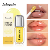 Huile à lèvres repulpante mini hydratante, gloss végétalien brillant, label privé, teinte transparente de luxe, huile à lèvres hydratante scintillante