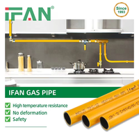 Tuyau de gaz flexible IFAN haute pression en PEX, tuyaux composites en aluminium et plastique jaunes, 16-32 mm