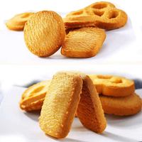 Biscuits sucrés ronds aromatisés au lait, style danois, en gros, halal, pour la pâtisserie