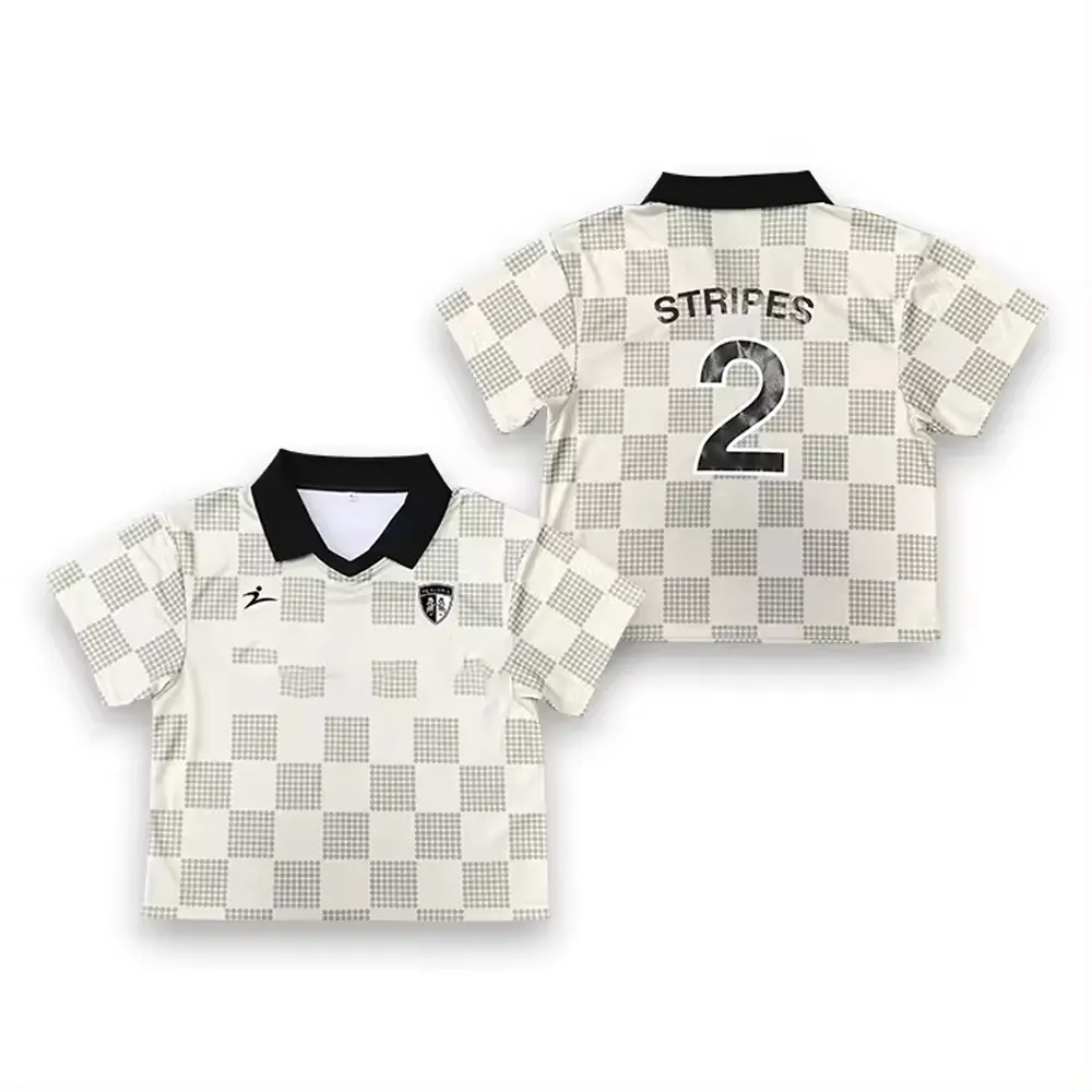 Custom Vintage Soccer Jersey O-Neck Top Sport Shirts with Sublimation Design Knitted Fabric Featuring Letter for men Pattern
