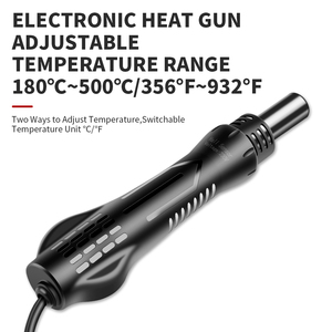 Dubbele LED digitale display heteluchtpistool en soldeerbout 2-in-1 SMD reworkstation voor solderen en desolderen - Product Image 5