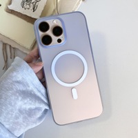 Étui de téléphone rigide avec recharge sans fil pour iPhone 17 16 Pro Max, étui de téléphone magnétique antichoc à dégradé pour iPhone 12 13 14 15