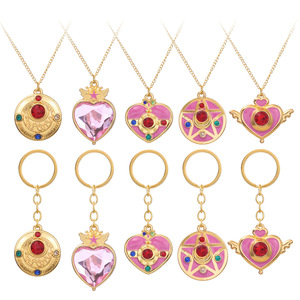 Broches DIY en métal, artisanat <span class=keywords><strong>Sailor</strong></span> <span class=keywords><strong>Moon</strong></span> Tsukino Usagi, colliers, porte-clés, bracelets, pendentifs, bijoux de revers, broches en alliage Anime - Product Image 4