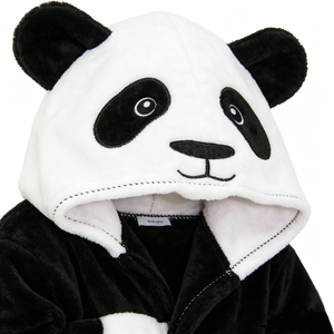 <span class=keywords><strong>Accappatoio</strong></span> per Bambini Personalizzato Economico, Vestaglia in Pile 3D a Forma di Panda, Abbigliamento da Notte - Product Image 3
