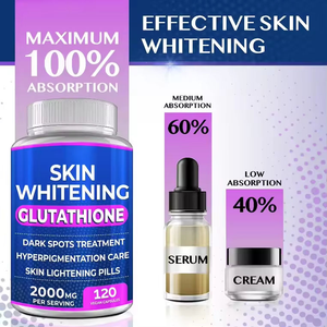 Groothandel L-Glutathione Whitening Pillen gericht op gezichtbleking, verwijdert effectief melanine en antioxidant. - Product Image 3