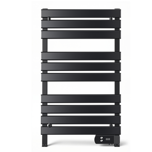 Radiador <span class=keywords><strong>de</strong></span> toallas <span class=keywords><strong>de</strong></span> aluminio portátil Calentador <span class=keywords><strong>de</strong></span> toallas eléctrico con 8 horas <span class=keywords><strong>de</strong></span> sincronización para baño montado en la pared o independiente - Product Image 2