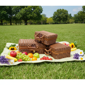 Nuovo Arrivo: Cesto da Picnic Vintage <span class=keywords><strong>per</strong></span> Vino e <span class=keywords><strong>Pane</strong></span>, Cesto in Rattan PP di Alta Qualità <span class=keywords><strong>per</strong></span> Organizzazione Domestica, Fornitore all'Ingrosso - Product Image 1