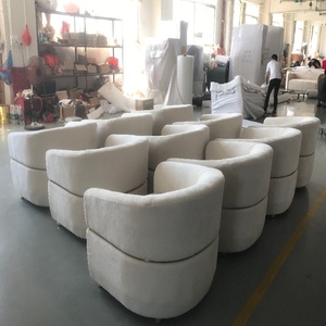 Chaise longue en tissu chenille minimaliste italienne, écologique, pour salon, meubles de maison - Product Image 5