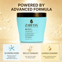 Masque capillaire réparateur volumisant antichute et antipelliculaire, fortifie les fibres capillaires fragiles et sèches pour cheveux abîmés