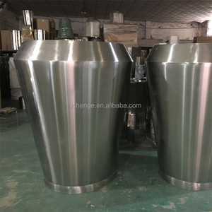 <span class=keywords><strong>Maceta</strong></span> de metal cromado plateado de acero inoxidable de gran tamaño de alta calidad para Decoración - Product Image 5