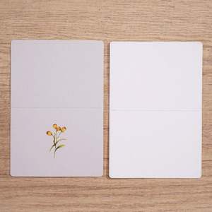 Cartes de voeux utilisant du papier de couleur neutre et des lignes de garniture nettes avec une surface lisse sans éléments graphiques - Product Image 2