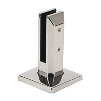Support de fixation réglable en acier inoxydable pour verre, pour balustrade de balcon sans cadre et main courante d'escalier, avec conception antidérapante sécurisée
