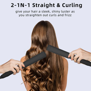 Plancha de Pelo Profesional LCD con Calentamiento Rápido PTC, Plancha de Vapor Eléctrica 2 en 1 para Alisar <span class=keywords><strong>y</strong></span> Rizar el Cabello, para Uso en Hoteles - Product Image 6