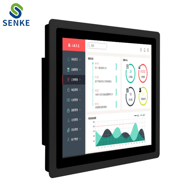 Water Proof HMI 17 Inch Intel I3 N2840 64G Ssd Pfsense All in One Touch Screen Pc Industrial Panel Computer Tablet