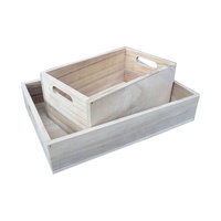 Kotak Kosmetik Kayu Paulownia Bentuk Persegi Panjang Rustic