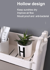 High Quality Slim Organizer <b>Rack</b> with 3 <b>Wheels</b> 3 Tires Movable Corner Plastic Kitchen and Bathroom Storage <b>Rack</b> PP Material - Product Image 6