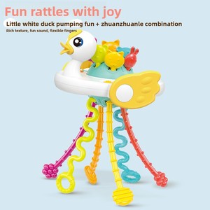 Nuevo <span class=keywords><strong>astronauta</strong></span> dedo tirar divertido juguete infantil plástico apretar bebé mordedor con cuerda educación temprana para Amazon - Product Image 6