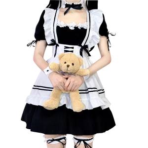 Disfraz de sirvienta Lolita de la gira mundial L Miracle Nikki, vestido de talla grande para niñas, uniforme de cafetería, vestido de princesa, cosplay, atuendo para convenciones de anime - Product Image 6