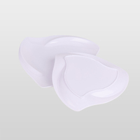 Assiette Moderne Courbe Irrégulière en Mélamine Blanche Incassable Facile à Nettoyer pour la Maison, Assiette de Service Décorative pour Apéritifs, Fruits et Desserts